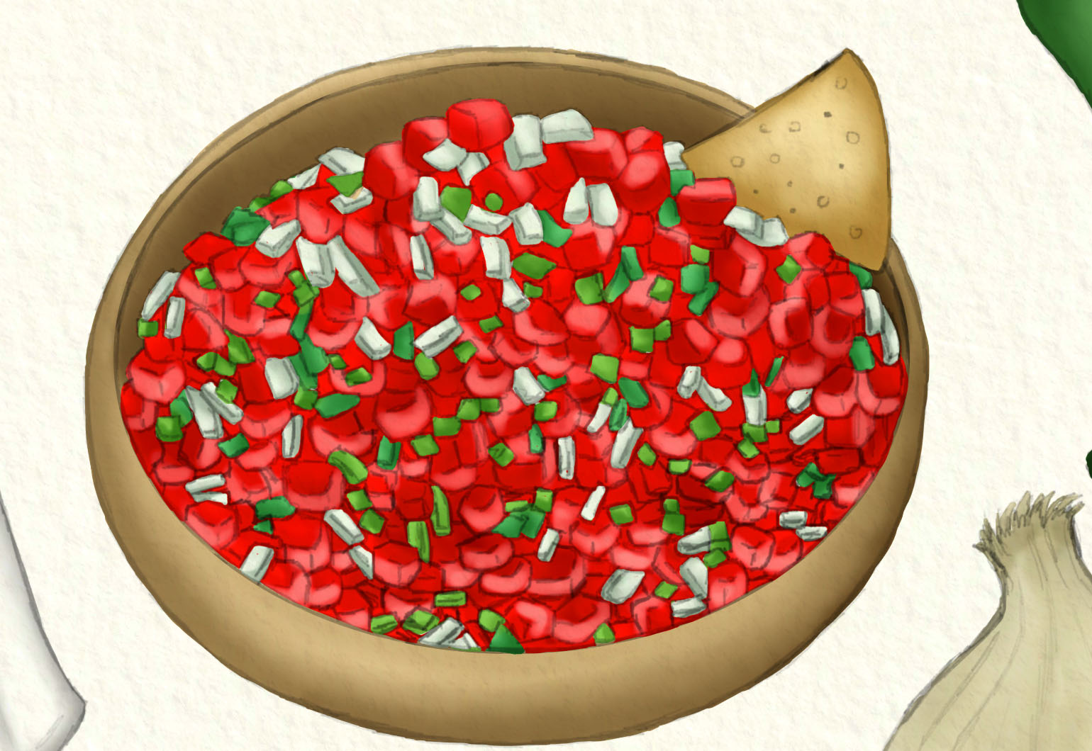 How To Make Pico De Gallo - Draw My Recipes