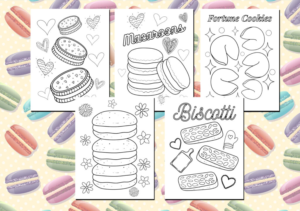 cookie coloring page