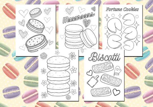 cookie coloring page