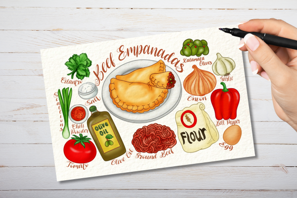 Beef Empanadas Recipe Postcard