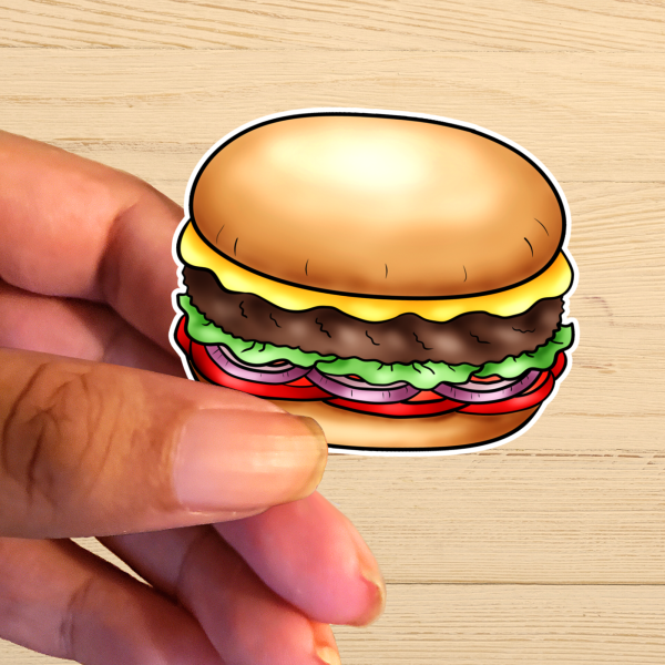 Cheeseburger Vinyl Sticker