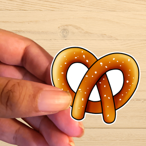 Pretzel Vinyl Sticker