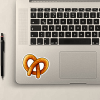 Pretzel Vinyl Sticker - Glossy Waterproof Decal - Image 3