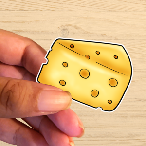 Cheese Vinyl Sticker