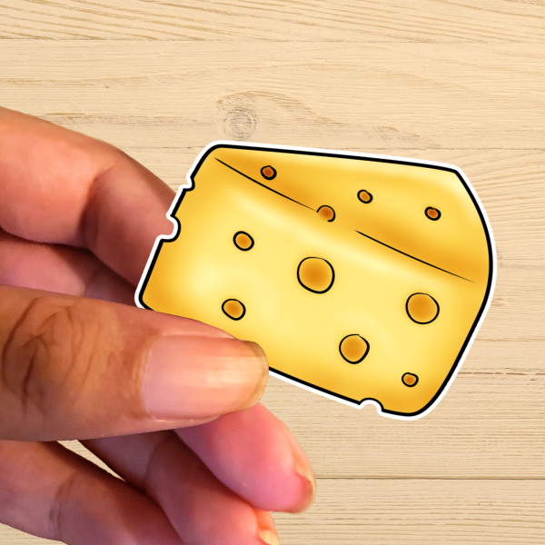 Cheese Vinyl Sticker