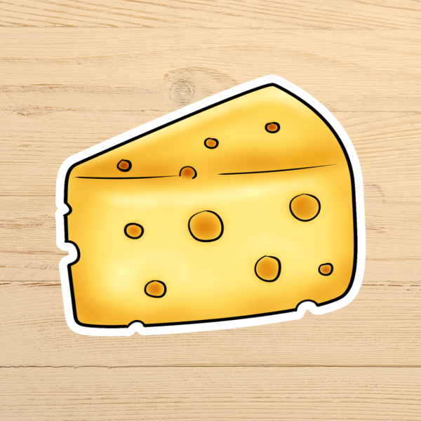 Cheese Vinyl Sticker