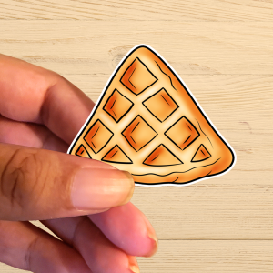 Waffle Vinyl Sticker