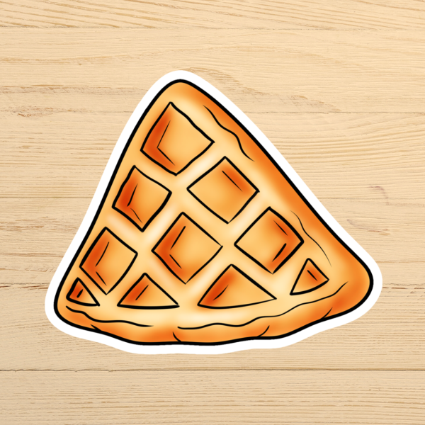 Waffle Vinyl Sticker