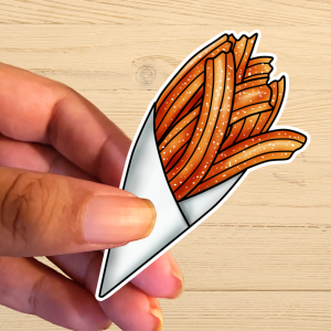 Churros Vinyl Sticker