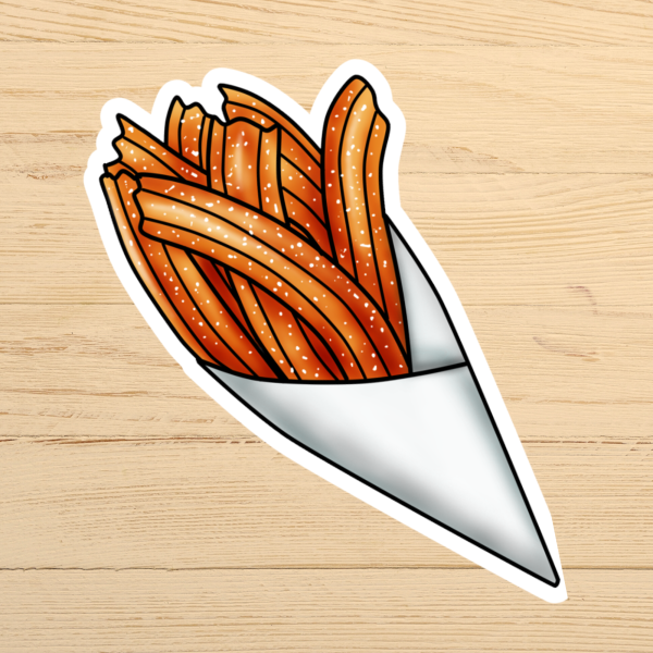 Churros Vinyl Sticker