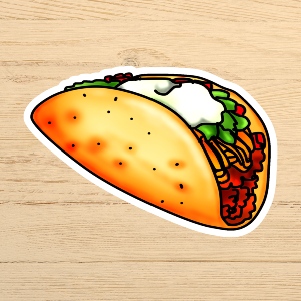 Taco Vinyl Sticker