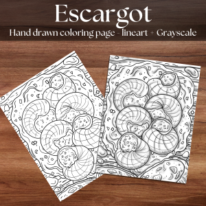 Escargot Coloring Page PDF