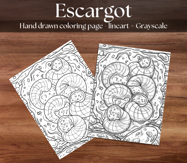 Escargot Coloring Page PDF