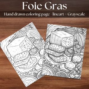 Foie Gras Coloring Page PDF