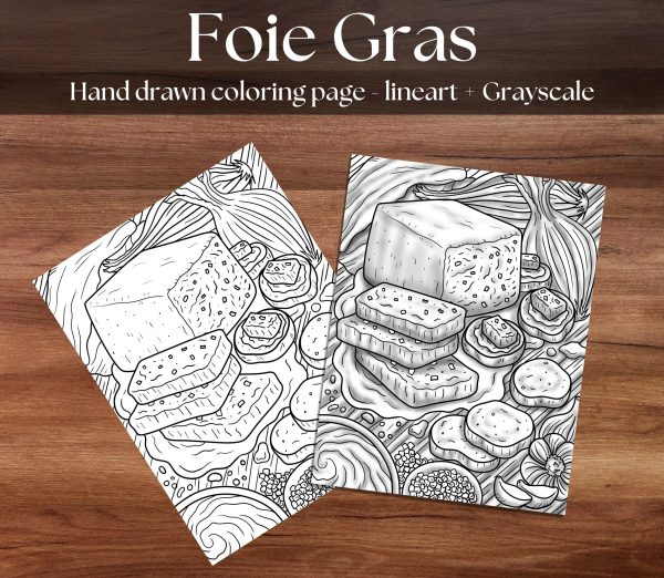 Foie Gras Coloring Page PDF