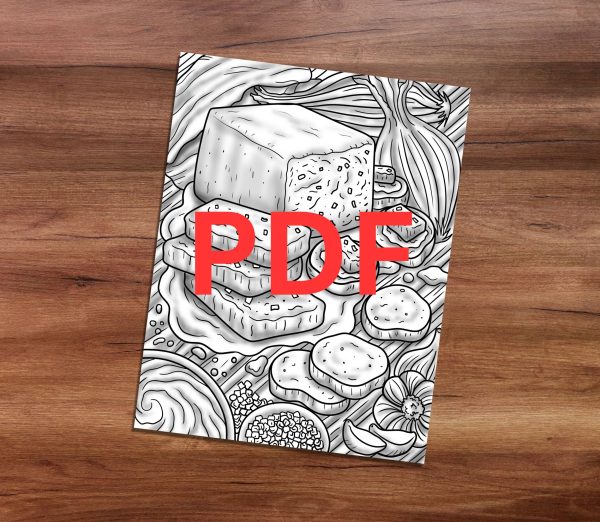 Foie Gras Coloring Page PDF