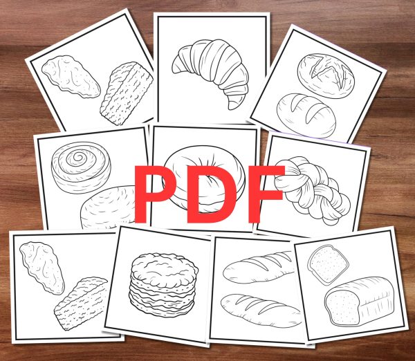 Bread Bakery Coloring Pages PDF