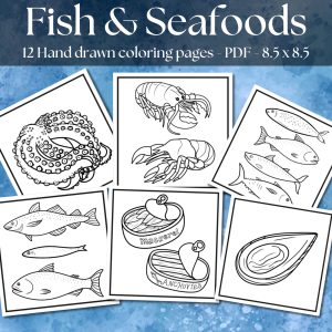 Fish & Seafood Coloring Pages