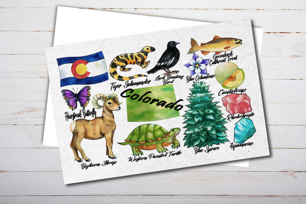 Colorado State Postcard