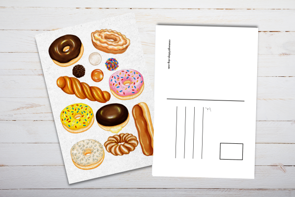 Donuts Postcard