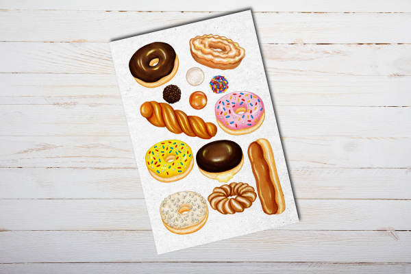 Donuts Postcard