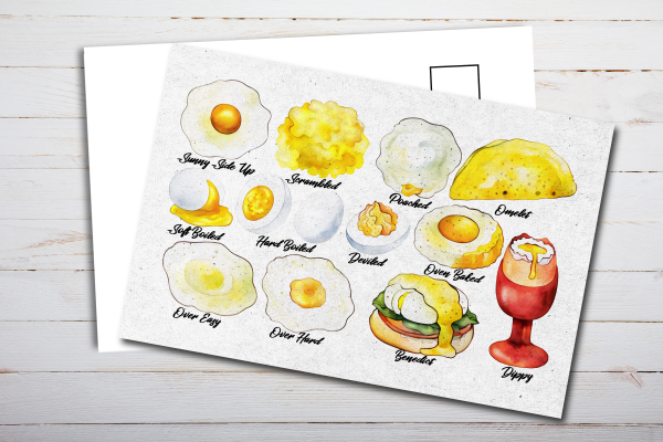 Eggs Postcard