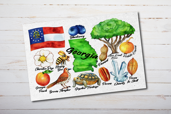 Georgia State Postcard