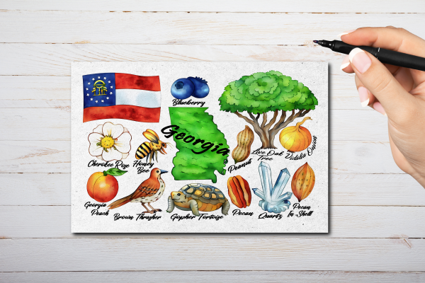 Georgia State Postcard