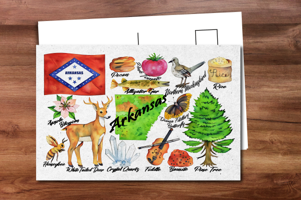 Arkansas State Postcard
