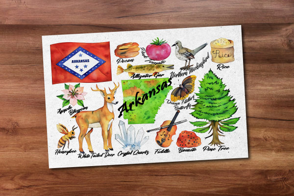Arkansas State Postcard