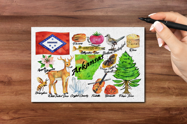 Arkansas State Postcard