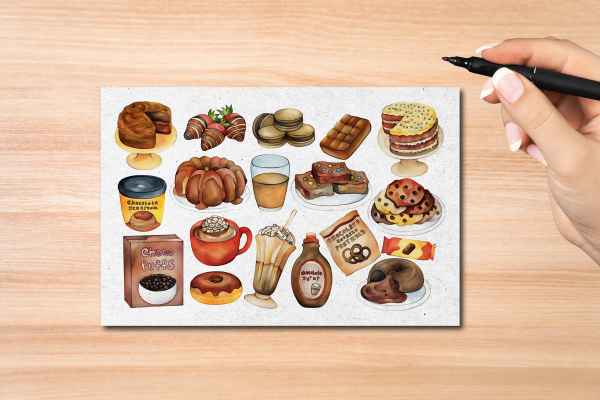 Chocolate Foods Postcard