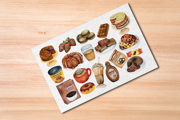 Chocolate Foods Postcard