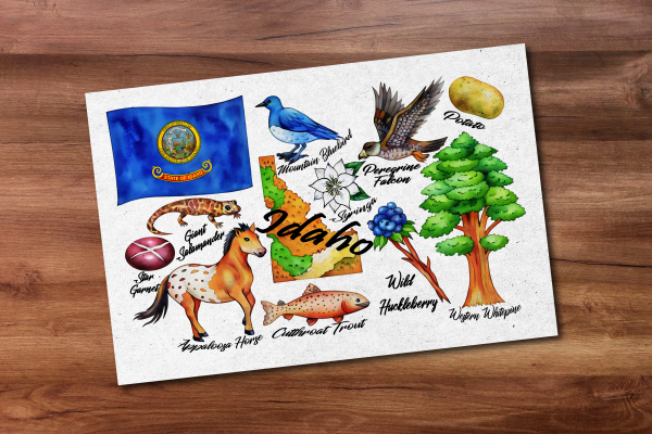 Idaho State Postcard