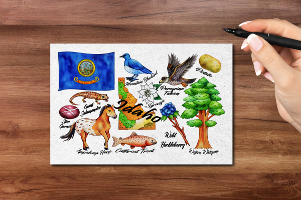 Idaho State Postcard
