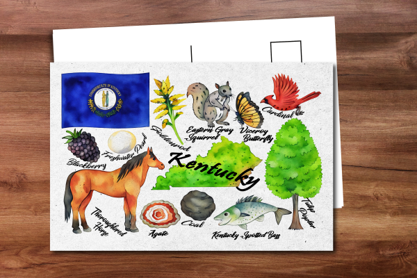 Kentucky State Postcard