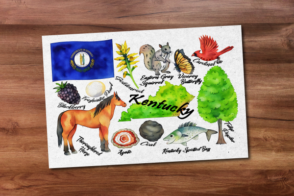 Kentucky State Postcard