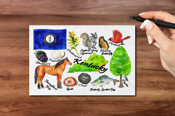 Kentucky State Postcard