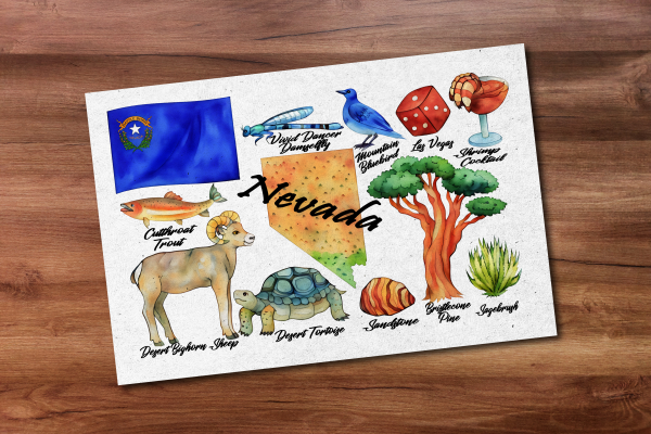 Nevada State Postcard