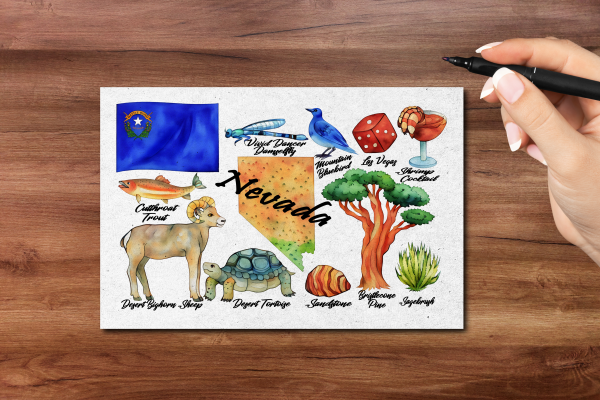 Nevada State Postcard