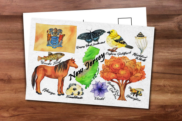 New Jersey State Postcard