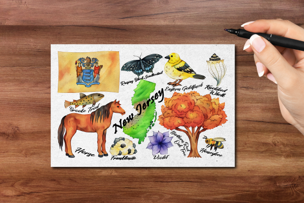 New Jersey State Postcard
