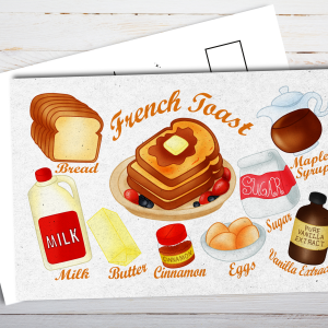 French Toast Recipe Postcard