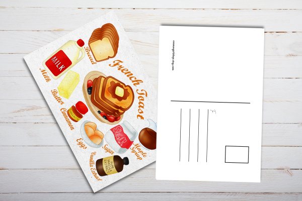 French Toast Recipe Postcard - Image 4