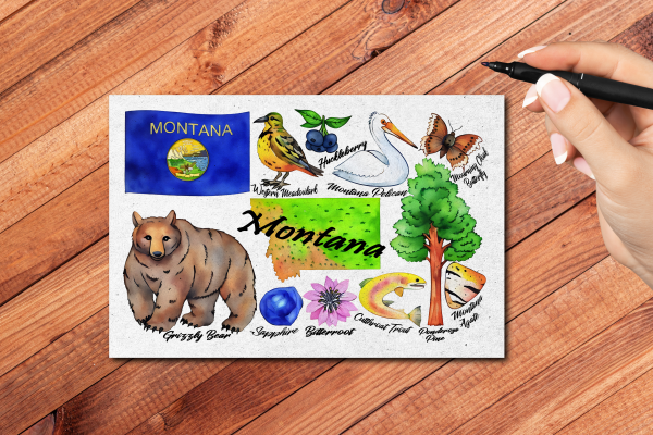 Montana State Postcard