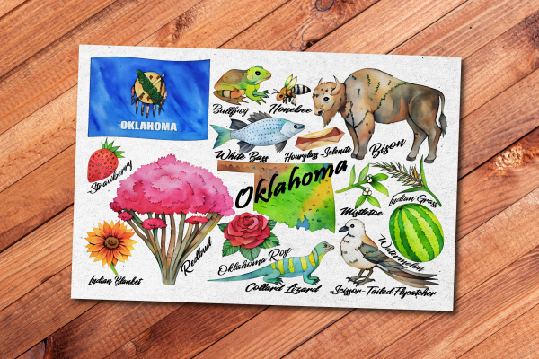 Oklahoma State Postcard