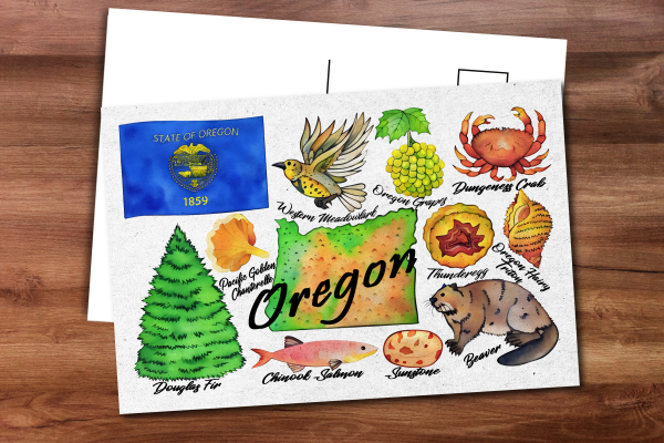 Oregon State Postcard