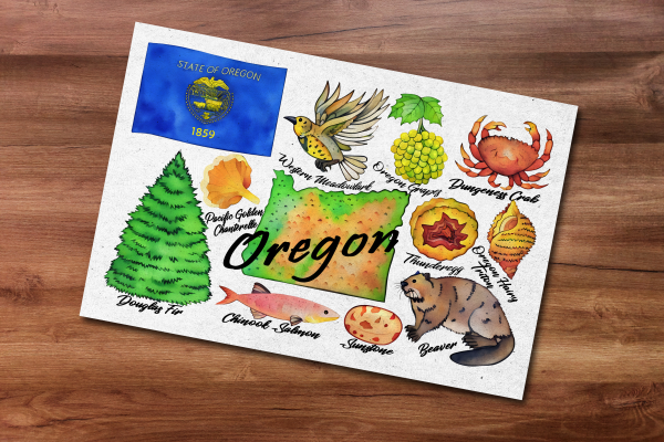 Oregon State Postcard