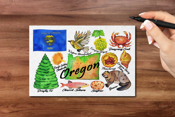 Oregon State Postcard