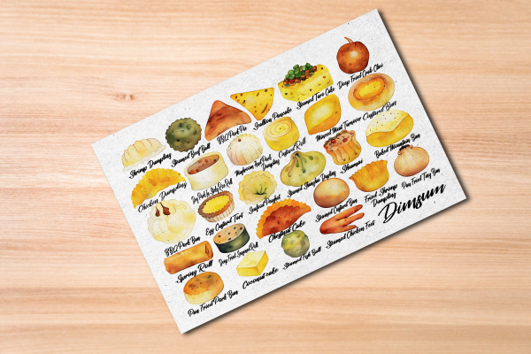 Chinese Dimsum Postcard